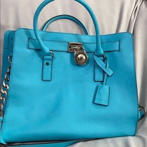Blue Michael Kors bag
